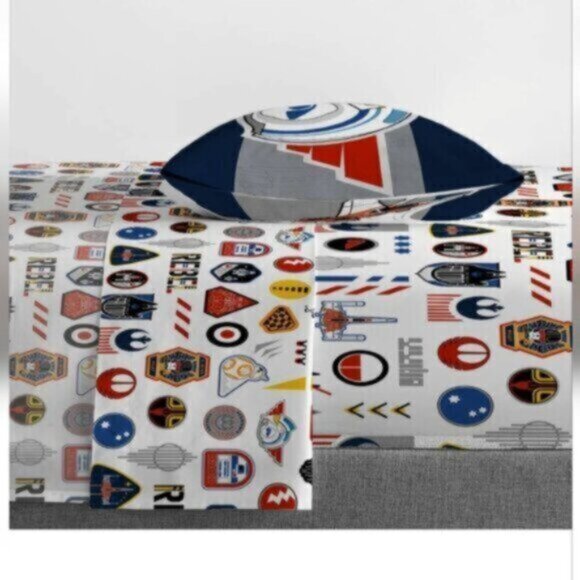 Franco STAR WARS Fly Boy 3 Piece Double Sheet Set - Picture 6 of 12